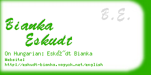 bianka eskudt business card